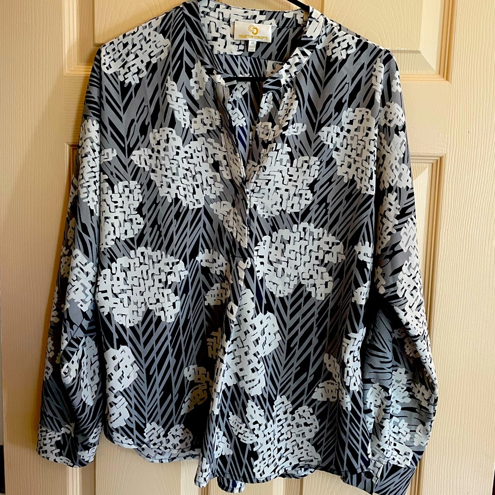 Stitch Fix Floral Sheer Shirt
